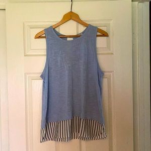 J Crew sleeveless layered top